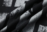 DAXUEN black complex angelic graphics jacket