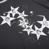 DAXUEN dark grey constellation graphic long-sleeved t-shirt