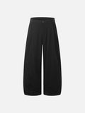 DAXUEN Loose-fitting wide-leg trousers in black and light beige