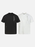 DAXUEN Contemporary zippered short-sleeved T-shirt