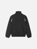 DAXUEN beige and black contrast panel bomber jacket