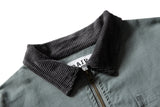 DAXUEN light grey contrasting corduroy collar boxy jacket