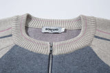 DAXUEN grey oversized contrasting knit cardigan