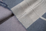 DAXUEN grey oversized contrasting knit cardigan