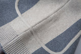 DAXUEN grey oversized contrasting knit cardigan