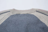 DAXUEN grey oversized contrasting knit cardigan
