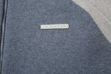 DAXUEN grey oversized contrasting knit cardigan