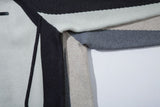 DAXUEN grey oversized contrasting knit cardigan
