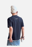DAXUEN white contrasting letter embroidered crew neck T-shirt