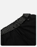 DAXUEN black and white contrasting polka dot wide-leg pants
