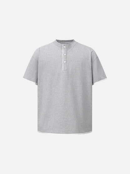 DAXUEN Relaxed fit short-sleeved t-shirt with contrasting trim