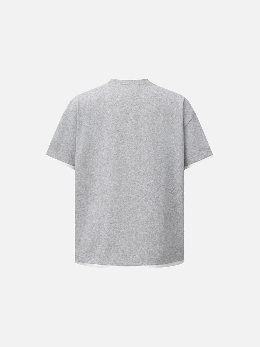 DAXUEN Relaxed fit short-sleeved t-shirt with contrasting trim