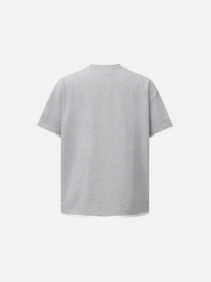 DAXUEN Relaxed fit short-sleeved t-shirt with contrasting trim