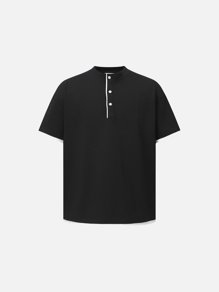 DAXUEN Relaxed fit short-sleeved t-shirt with contrasting trim