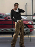 DAXUEN Cowl neck long sleeve top with layered design — model photo