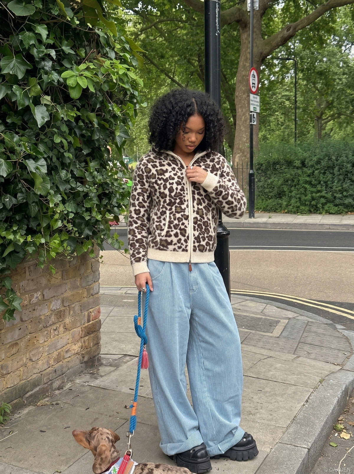 Cream Leopard Print Hooded Cardigan