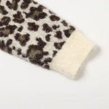 Cream Leopard Print Hooded Cardigan