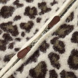 Cream Leopard Print Hooded Cardigan