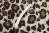 Cream Leopard Print Hooded Cardigan