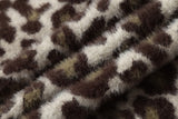 Cream Leopard Print Hooded Cardigan