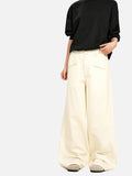 DAXUEN cream wide-leg relaxed pants