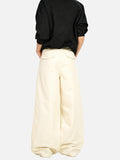 DAXUEN cream wide-leg relaxed pants