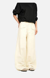 DAXUEN cream wide-leg relaxed pants