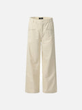 DAXUEN cream wide-leg relaxed pants