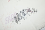 DAXUEN white crescent moon and winged figure graphic t-shirt