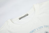 DAXUEN white crescent moon and winged figure graphic t-shirt