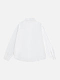 DAXUEN Crinkled long-sleeved button-up shirt