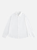 DAXUEN Crinkled long-sleeved button-up shirt