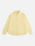 DAXUEN Crinkled long-sleeved button-up shirt