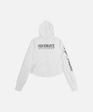DAXUEN Cropped fitted full-zip hoodie with graphics