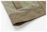 DAXUEN olive green and beige cropped hooded jacket