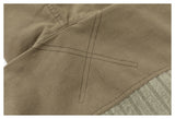 DAXUEN olive green and beige cropped hooded jacket