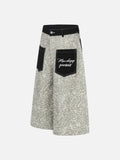 DAXUEN Cropped wide-leg leopard print trousers