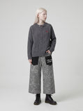 DAXUEN Cropped Wide-Leg Leopard Print Trousers | DAXUEN — model photo