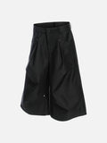 DAXUEN Cropped wide-leg trousers in black and charcoal grey