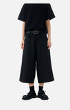 DAXUEN dark grey cropped wide-leg trousers