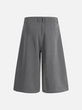 DAXUEN Cropped wide-leg trousers in medium-grey with decorative studs