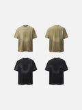 DAXUEN Oversized short-sleeved t-shirt with cross embroidery