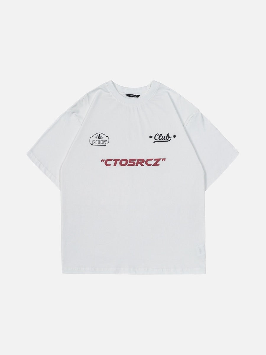 Bold Cloud and Script Graphic Tee