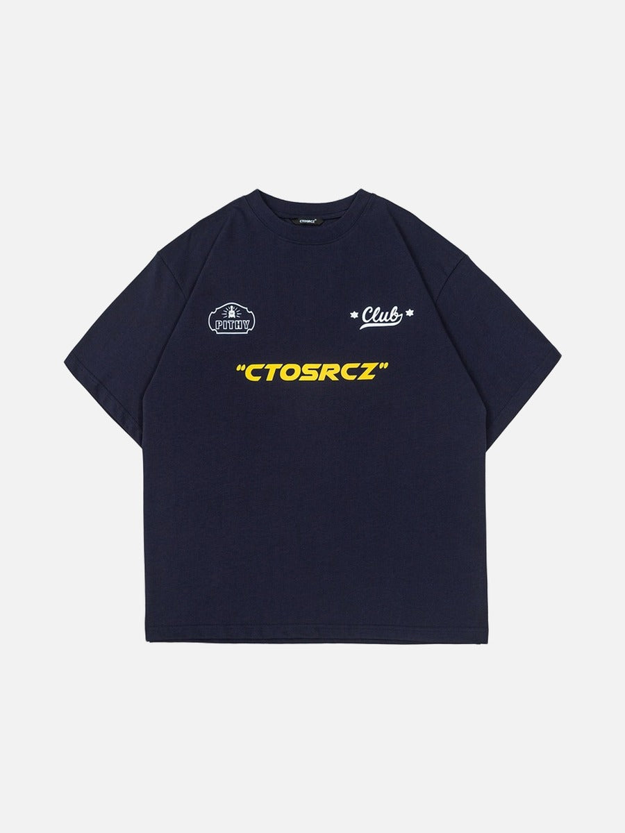 Bold Cloud and Script Graphic Tee
