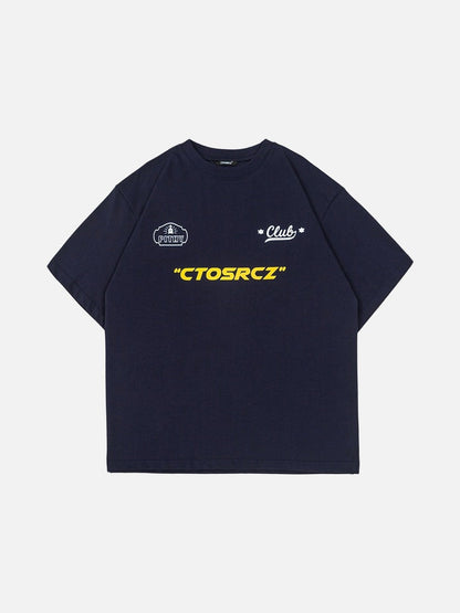 Bold Cloud and Script Graphic Tee