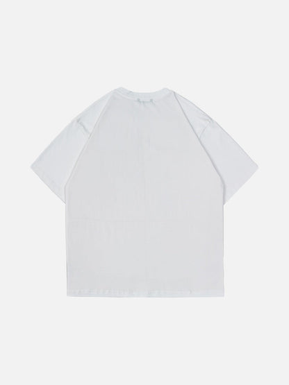 Bold Cloud and Script Graphic Tee