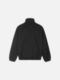 DAXUEN black bomber jacket with curved chest flaps
