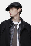 DAXUEN black bomber jacket with curved chest flaps