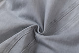DAXUEN faded grey oversized curved-panel denim pants