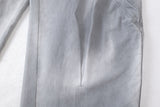 DAXUEN faded grey oversized curved-panel denim pants